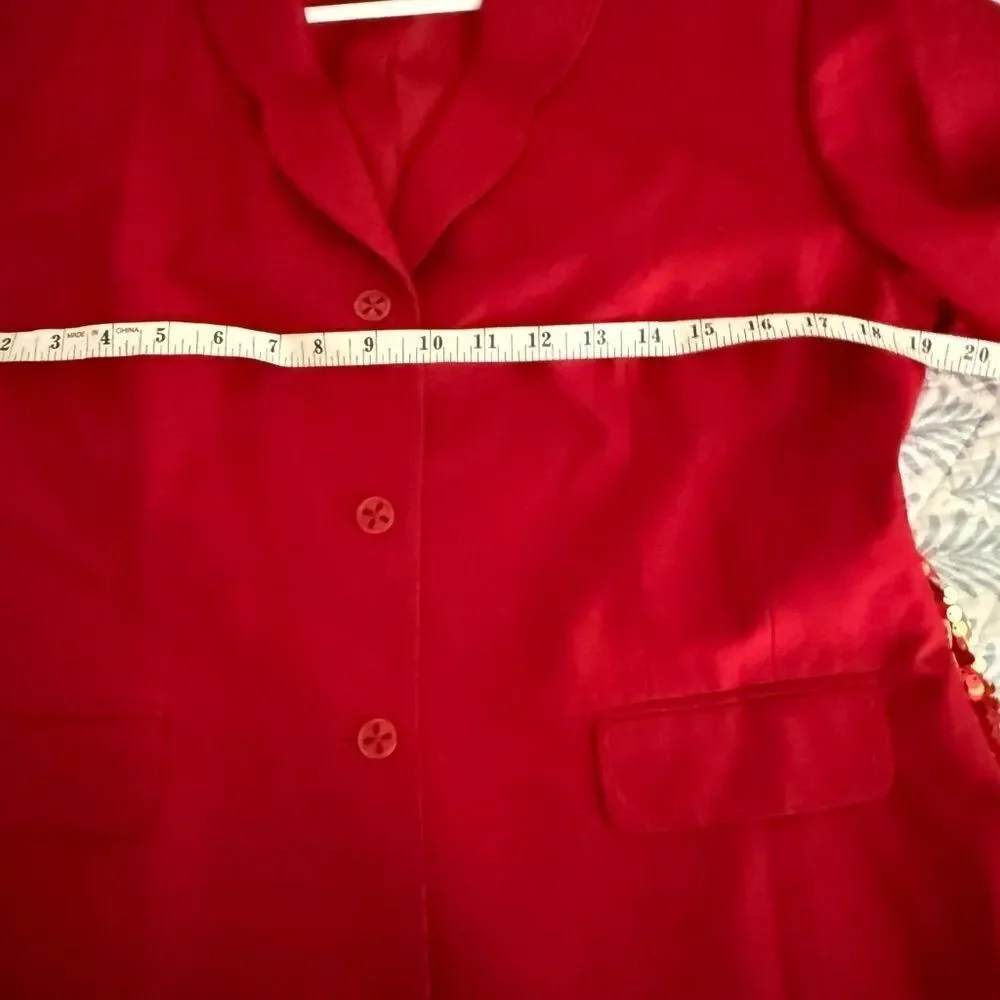 Vintage Preston & York red size 12 high silk material quality Valentine’s Day